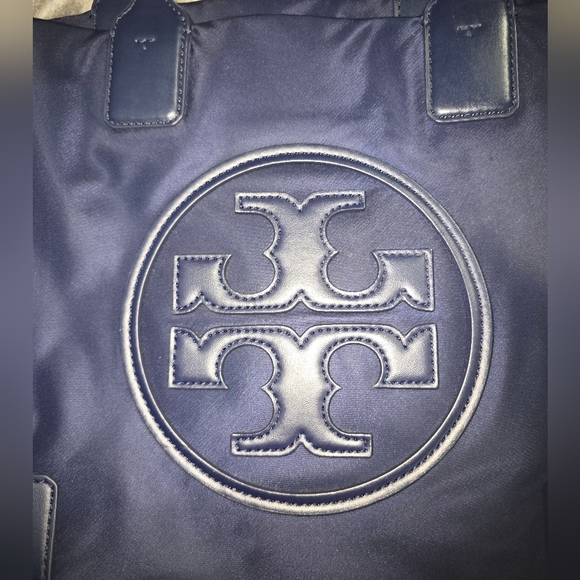 Tory Burch Nylon Leather Tote Bag (Navy Blue) - Picture 11 of 11